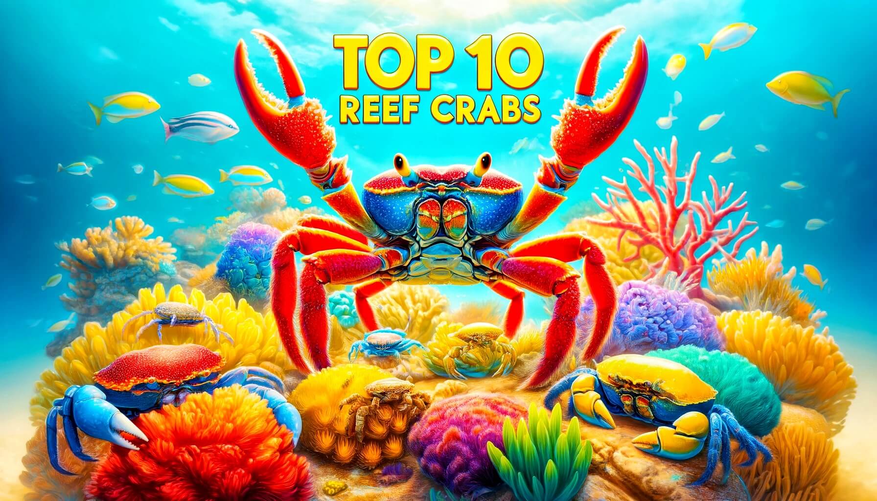 Top 10 Crabs for reef tank aquarium