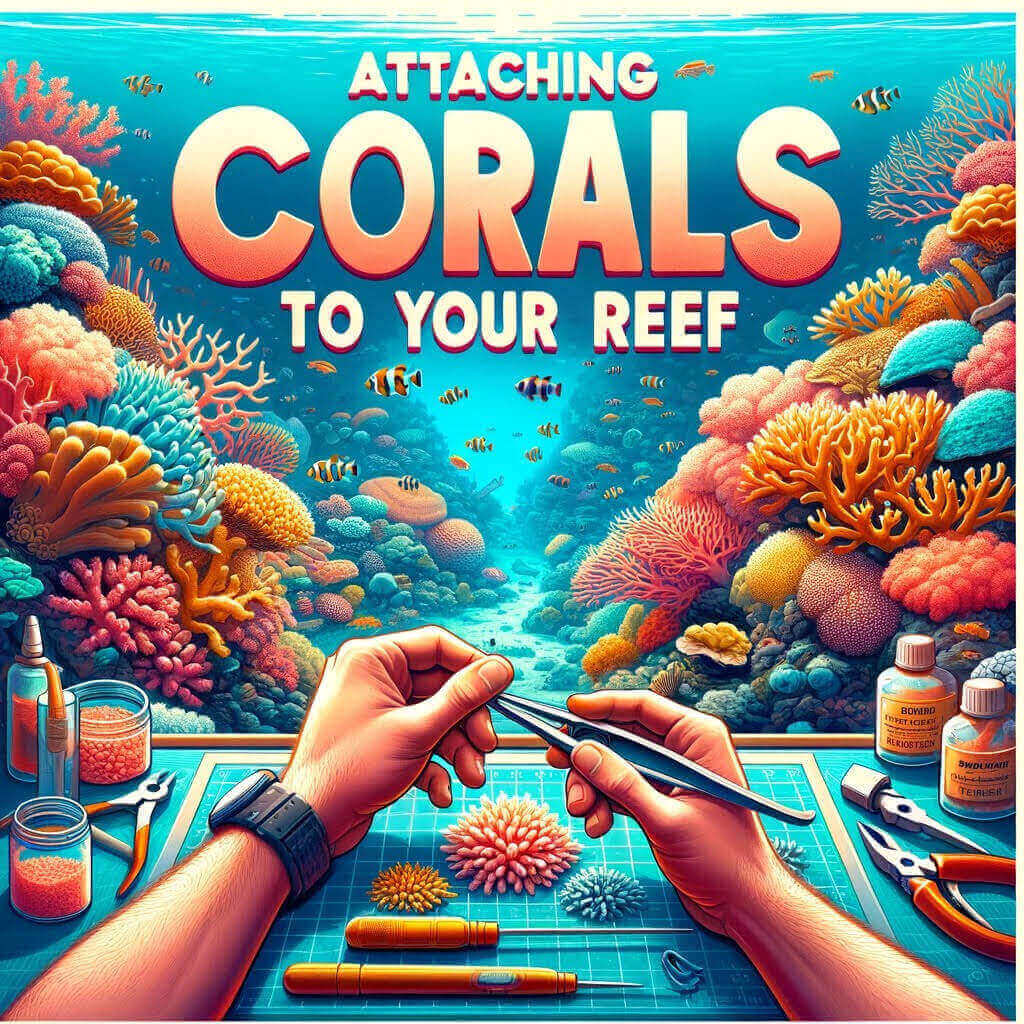 Attaching corals to your reef how to blog