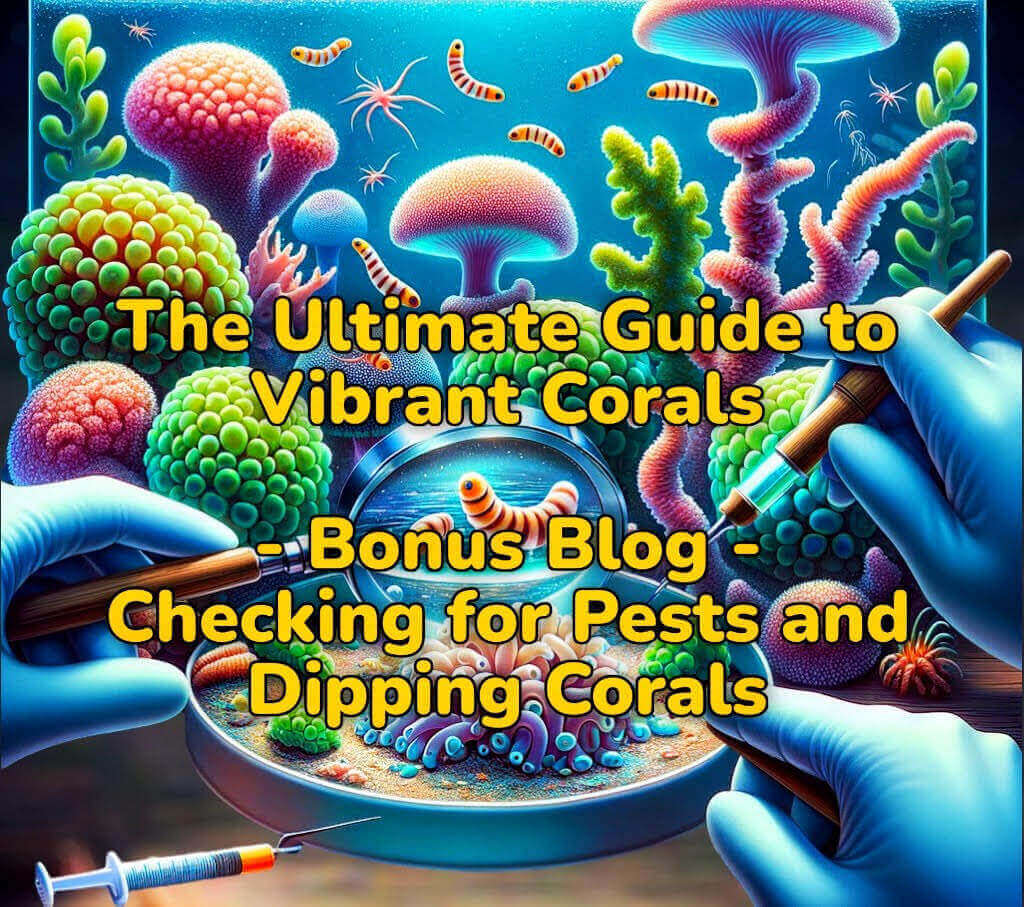 The Ultimate Guide to Vibrant Corals - Bonus Blog: Checking for Pests and Dipping Corals