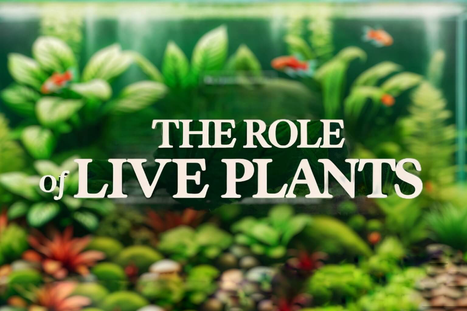 The role of live plants in an aquarium