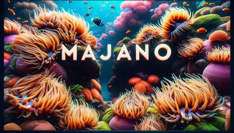 majano anemones in a reef tank